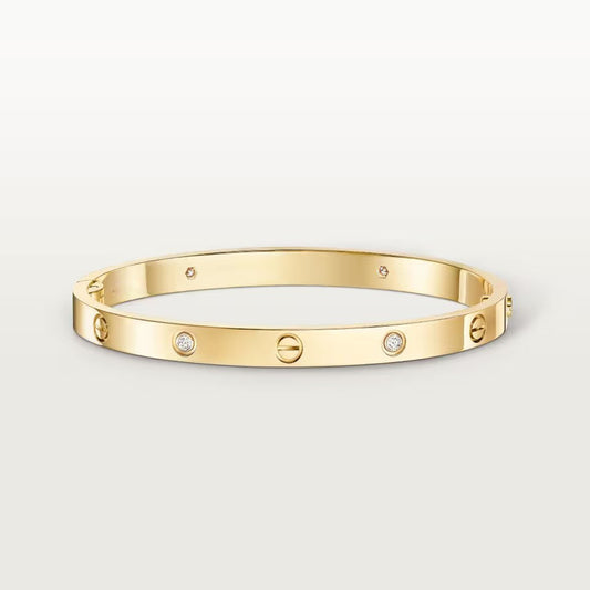 [Gaonasi Jewelry]LOVE BRACELET 4.8MM 4 DIAMONDS