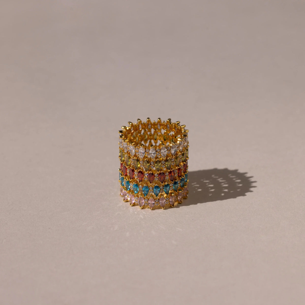 Marquise Infinity Birthstone Ring
