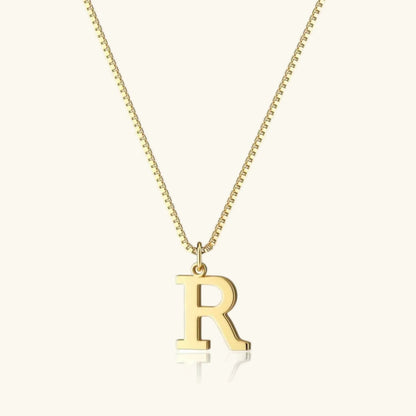 [Gaonasi]Therese Letter Initial Gold Necklace