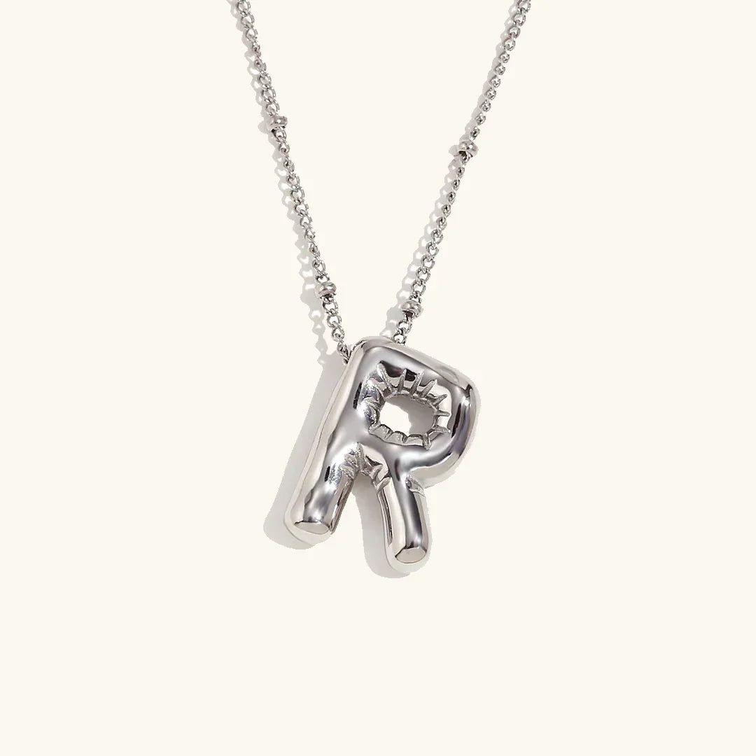 [Gaonasi]Balloon Gold Initial Necklace