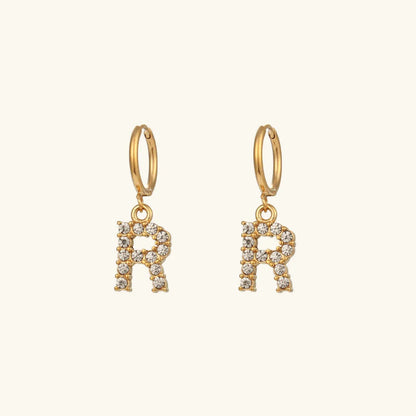 [Gaonasi]Wilhemina Initial Letter Earrings