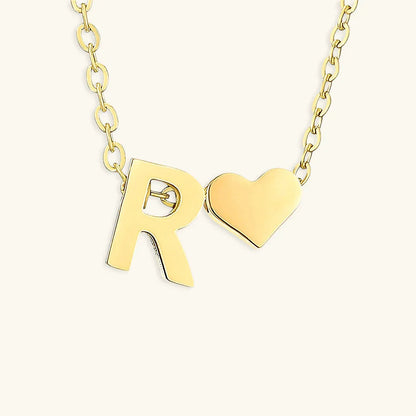 [Gaonasi]Ria Initial Letter Gold Necklace