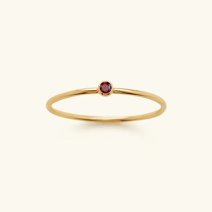 [Gaonasi]Amelia Birthstone Stacker Ring