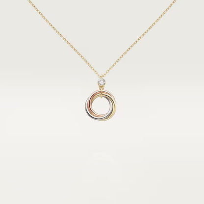 [Gaonasi Jewelry]TRINITY  NECKLACE 1 DIAMOND