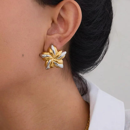 [Gaonasi]Thymes Gold Star Earrings