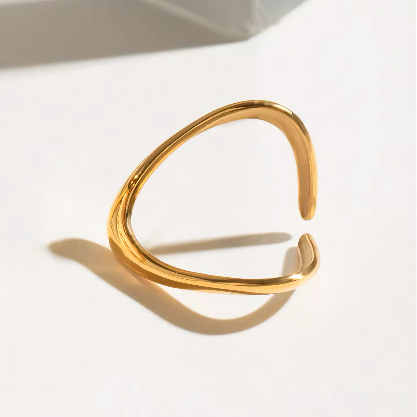 [Gaonasi]Paisley Gold Arc Ring