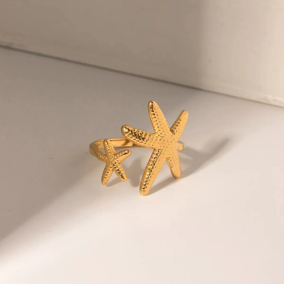 [Gaonasi]Seastar Gold Starfish Ring