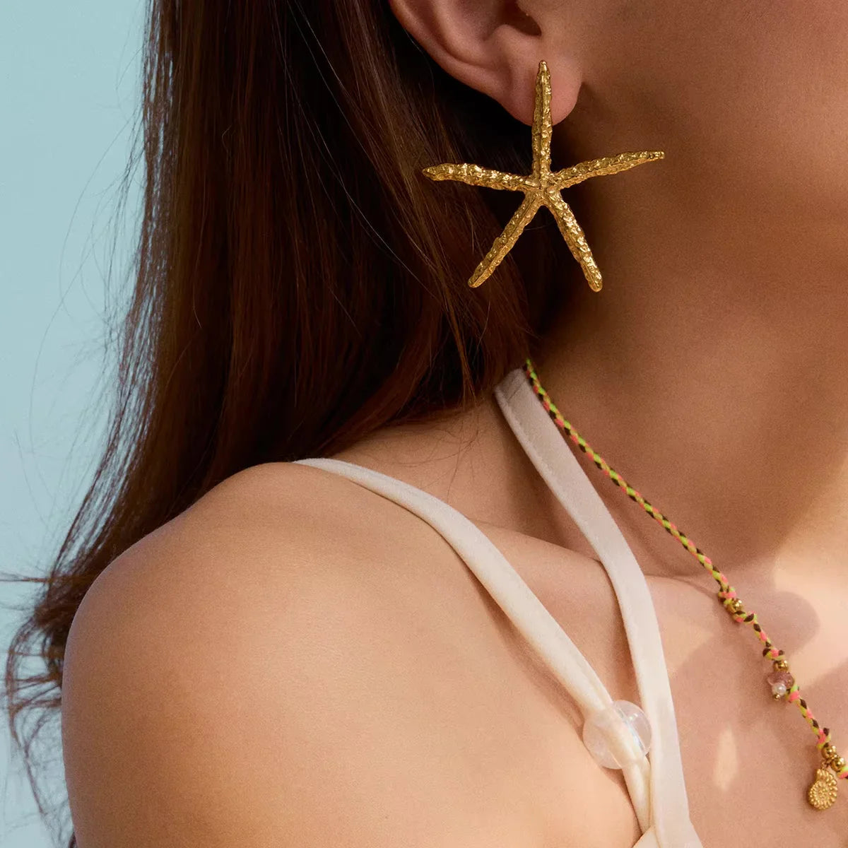 [Gaonasi]Claudia Gold Starfish Earrings