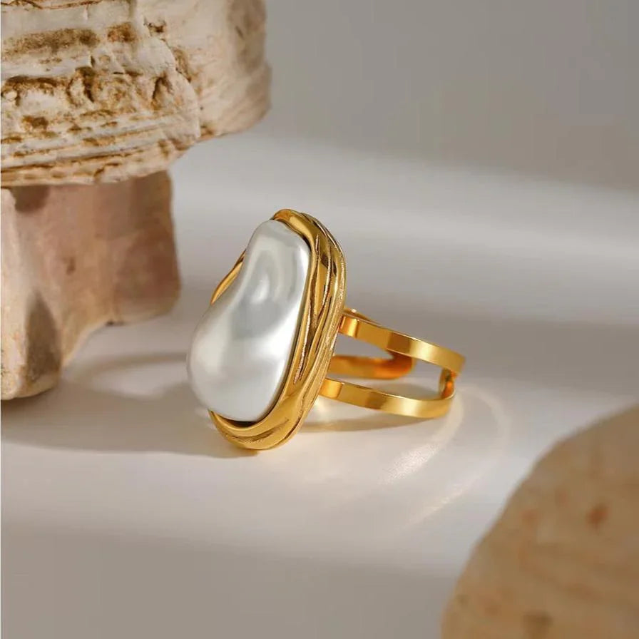 [Gaonasi]Charis Gold Pearl Ring