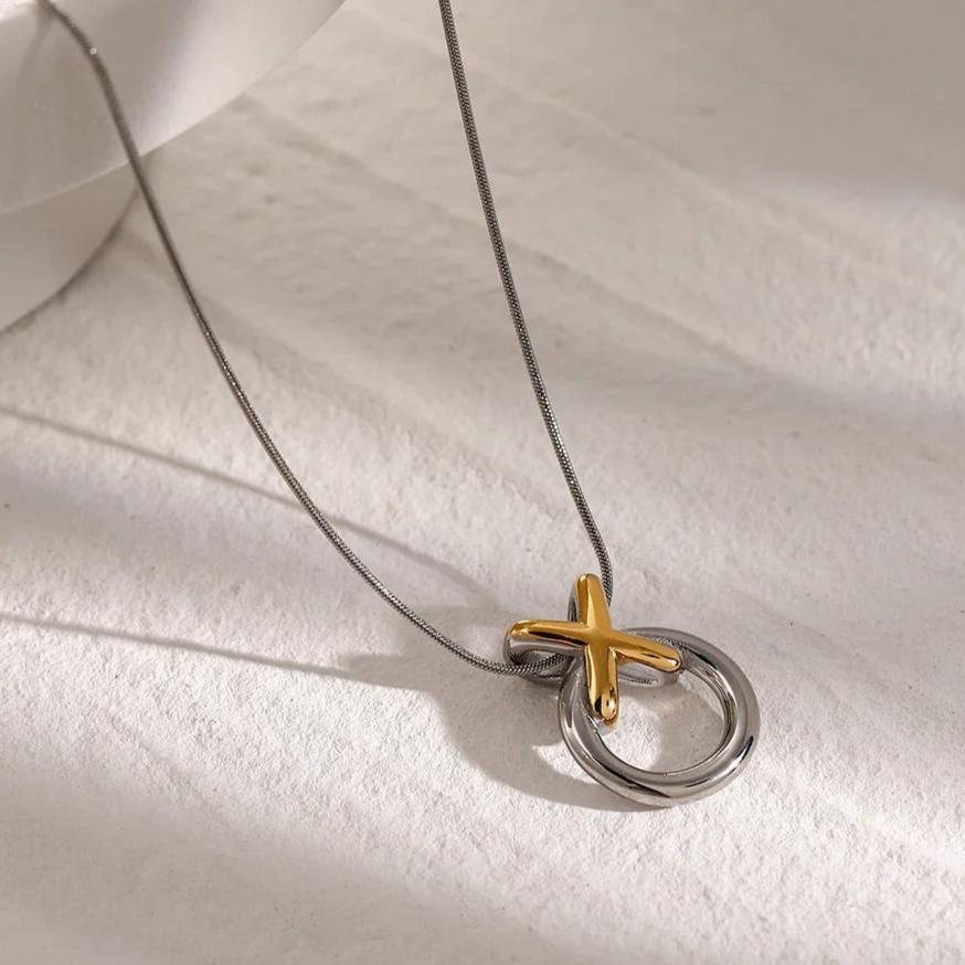 [Gaonasi]Mirabelle Ring Knot Necklace