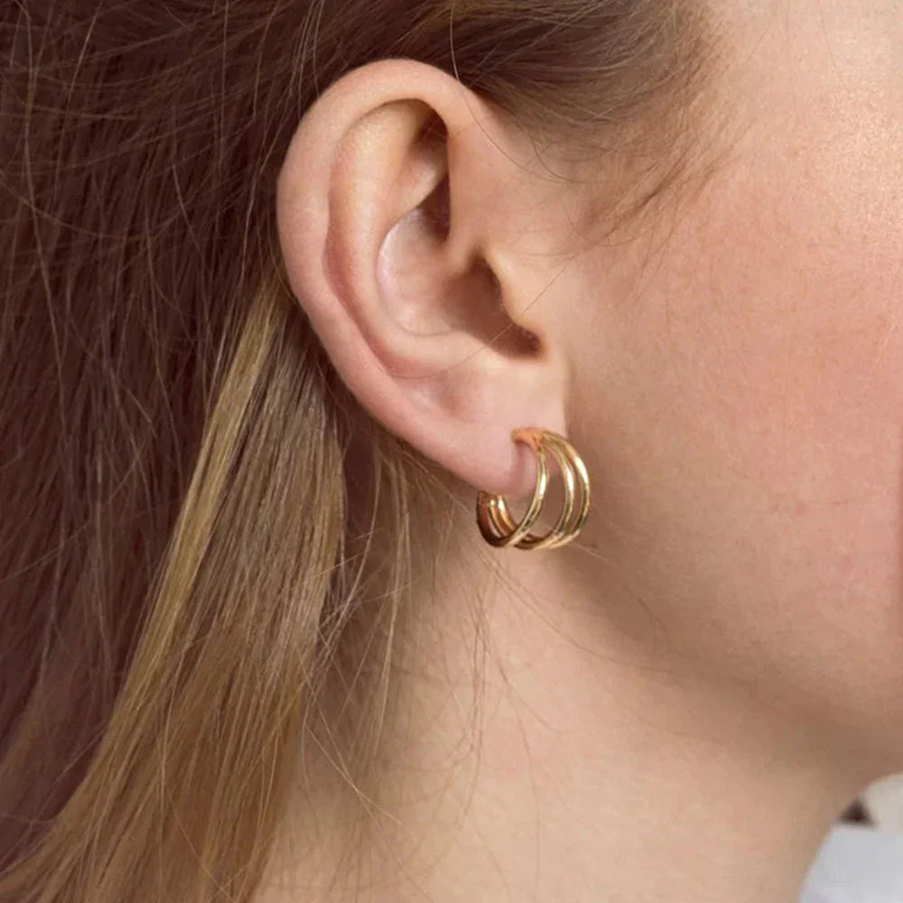 [Gaonasi]Cradle Gold Earrings