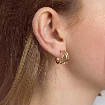 [Gaonasi]Cradle Gold Earrings