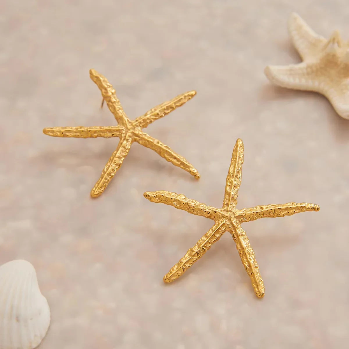 [Gaonasi]Claudia Gold Starfish Earrings
