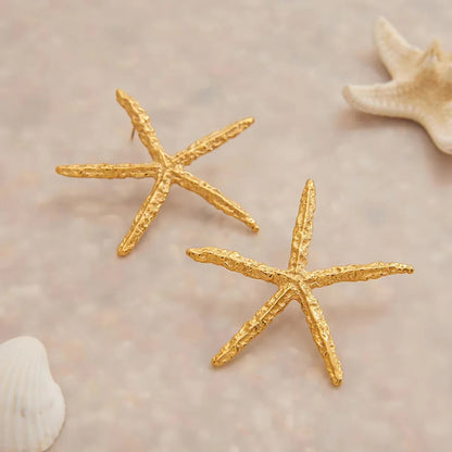[Gaonasi]Claudia Gold Starfish Earrings