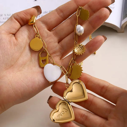 [Gaonasi]Lianne Gold Heart Locket