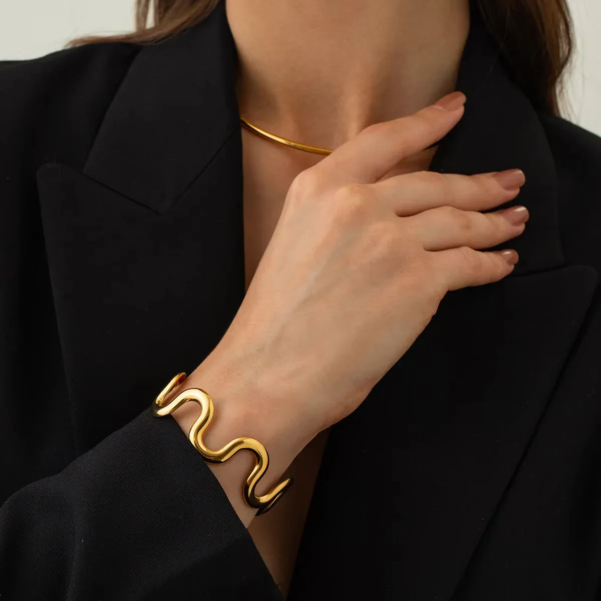 [Gaonasi]Senna Twisted Gold Bangle