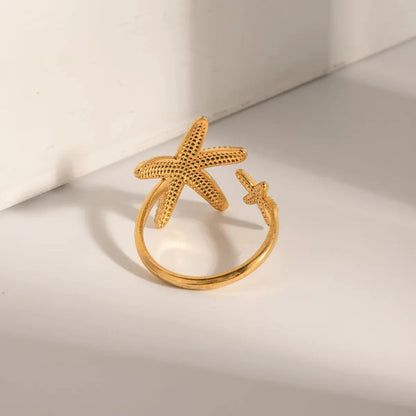 [Gaonasi]Seastar Gold Starfish Ring