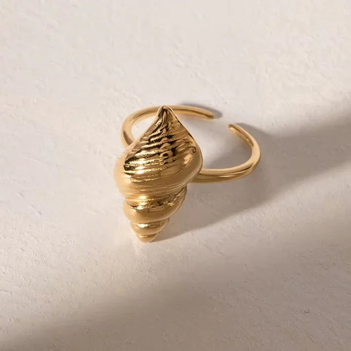 [Gaonasi]Ohana Sea Conch Gold Ring