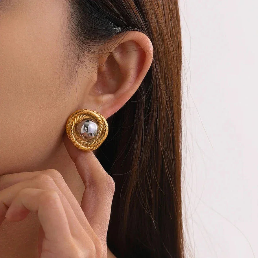 [Gaonasi]Ariadne Gold Earrings