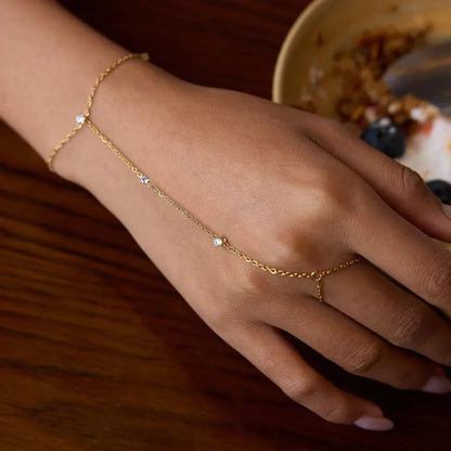 [Gaonasi]Cressida Diamond Hand Chain