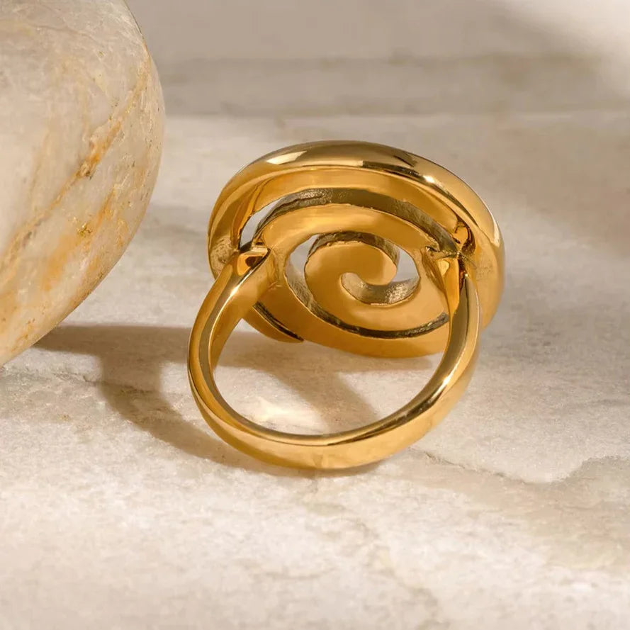 [Gaonasi]Christy Spiral Gold Ring