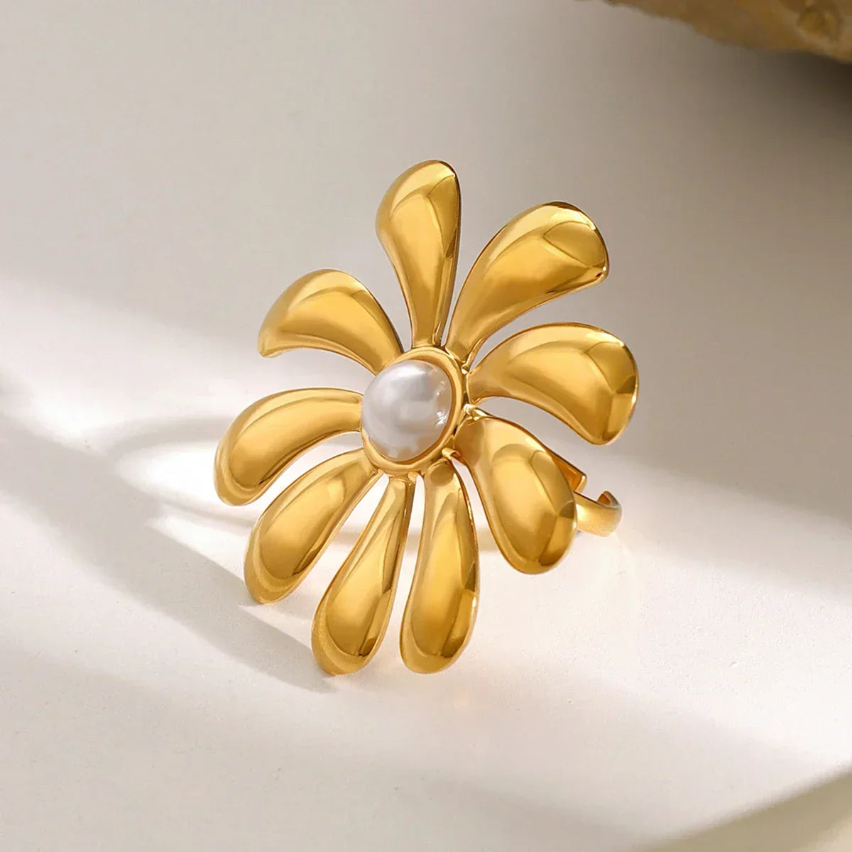 [Gaonasi]Bellemare Floral Gold Ring