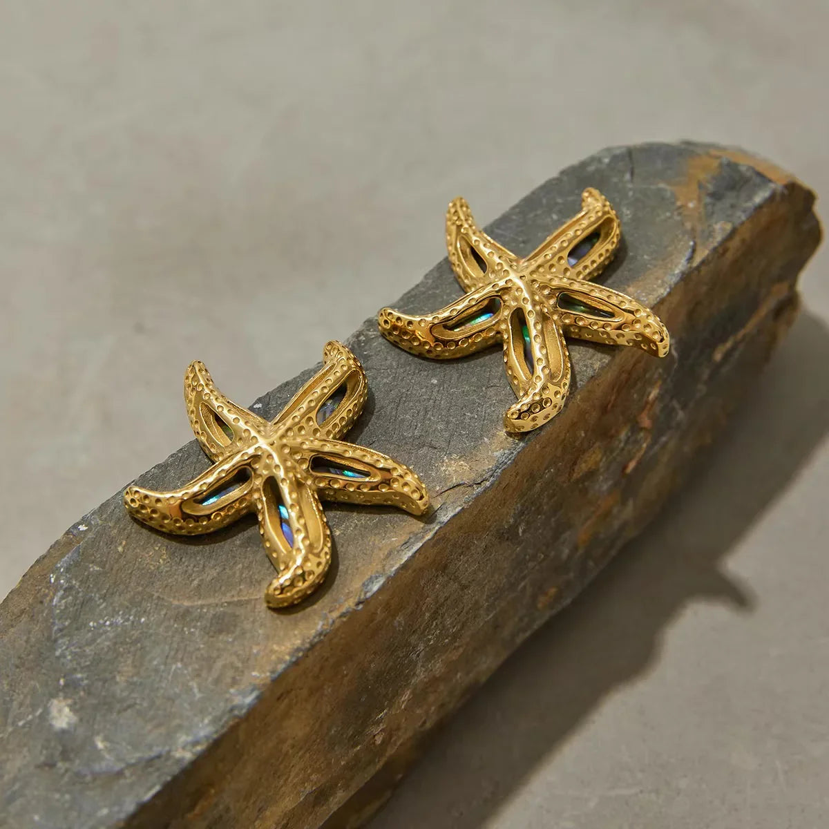 [Gaonasi]Aquatta Gold Starfish Earrings