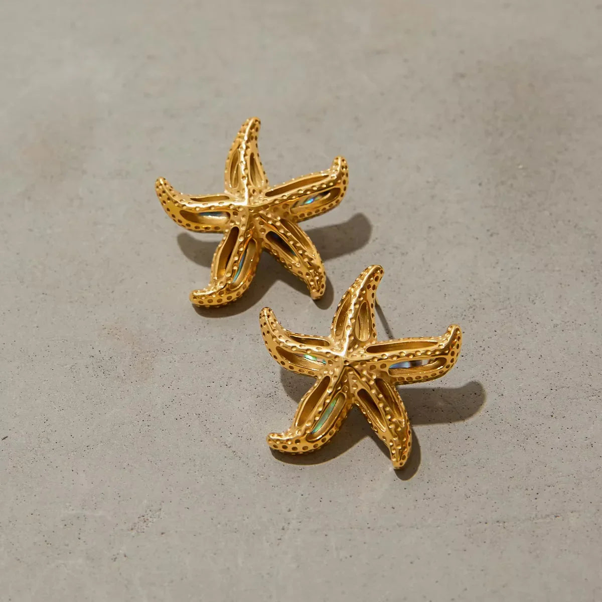 [Gaonasi]Aquatta Gold Starfish Earrings