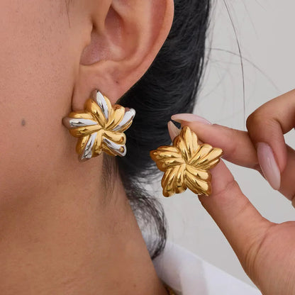 [Gaonasi]Thymes Gold Star Earrings
