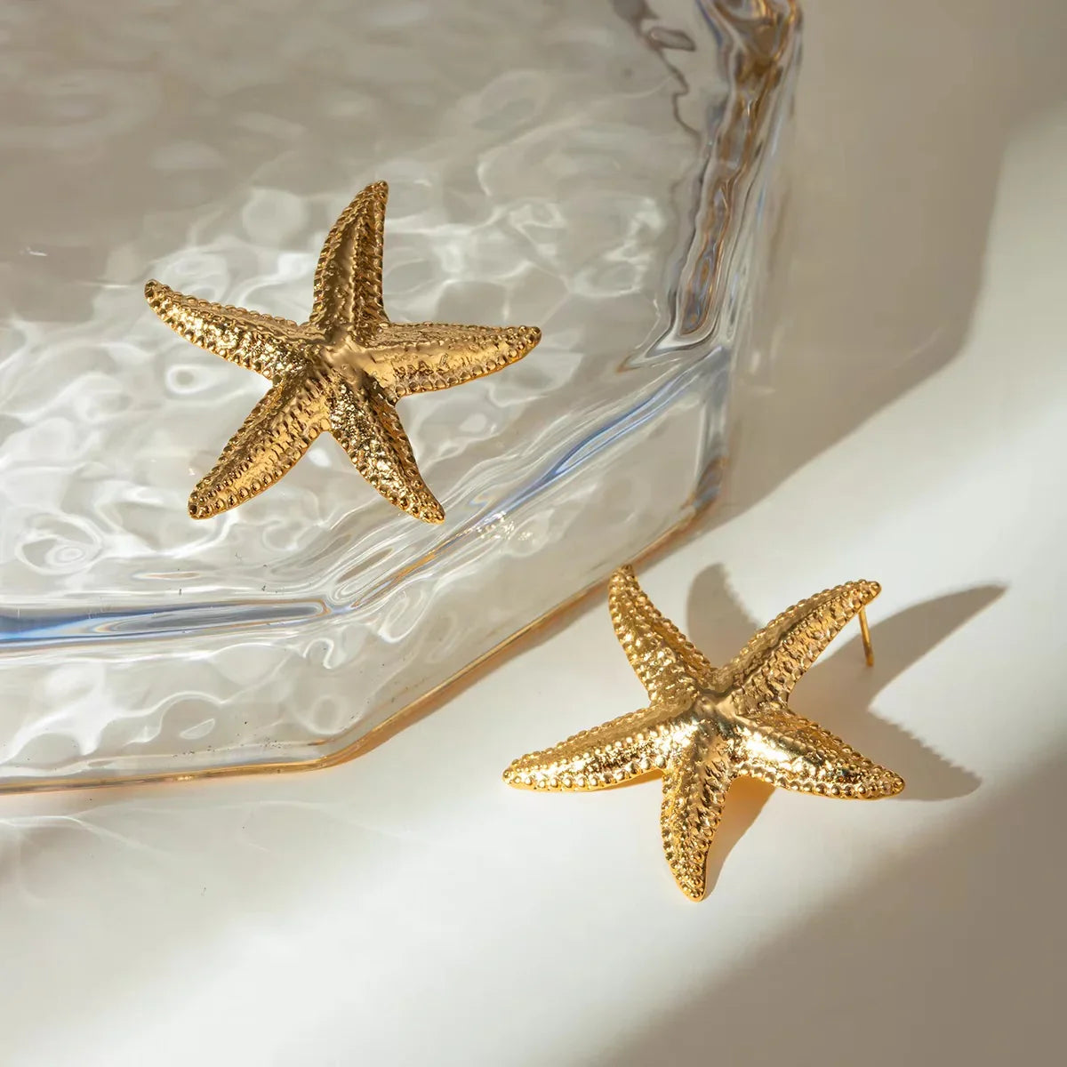 [Gaonasi]Serene Gold Starfish Earrings
