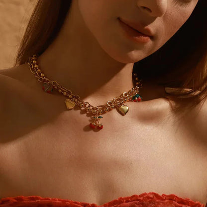 [Gaonasi]Kai Gold Cherry Necklace