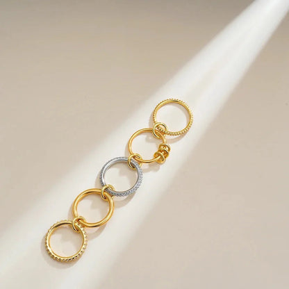 [Gaonasi]Blaise Stacked Diamond Ring