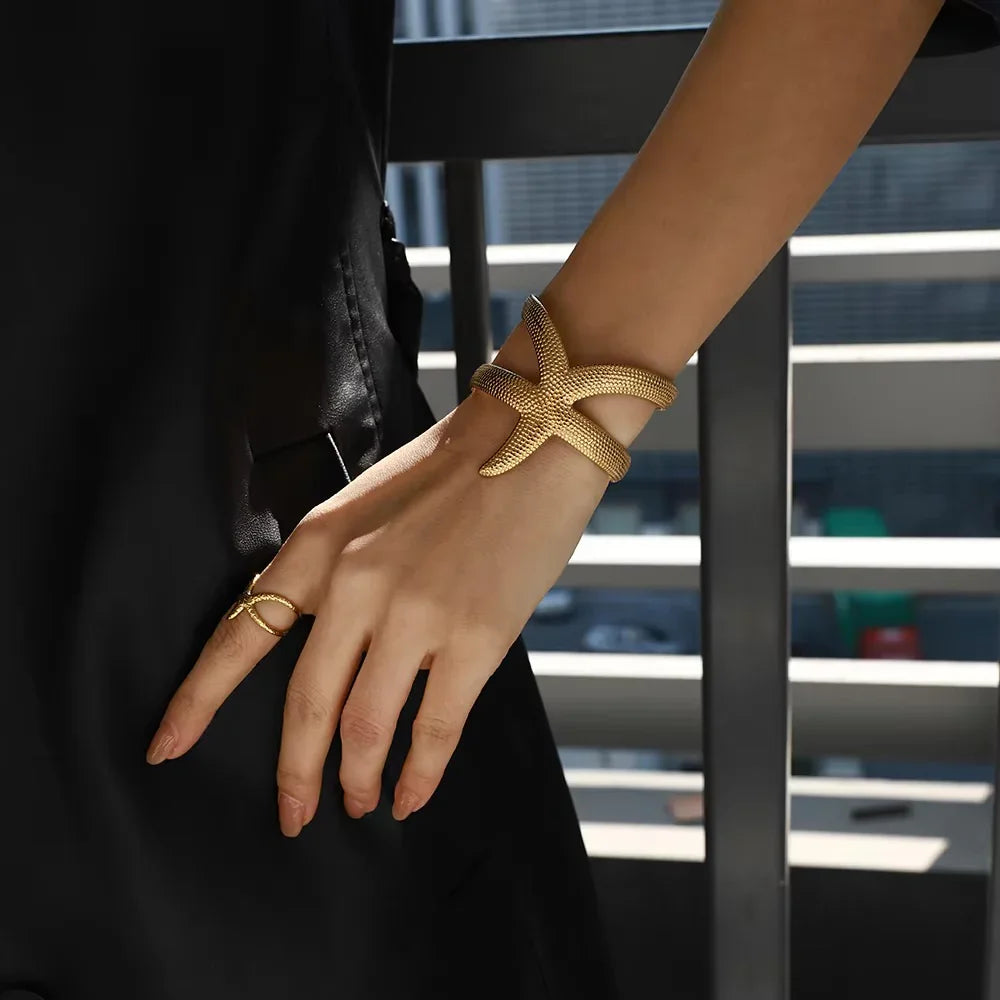[Gaonasi]Annika Gold Starfish Cuff
