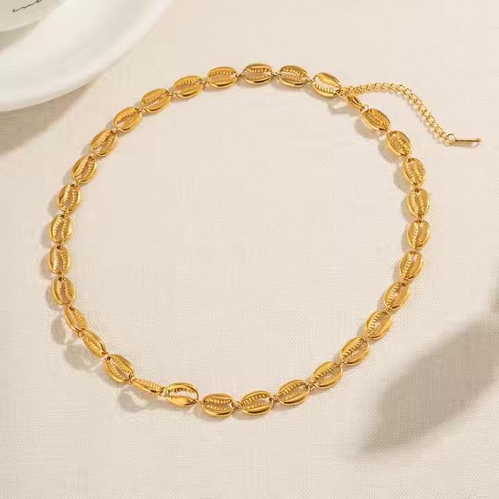 [Gaonasi]Pacifica Gold Seashell Necklace