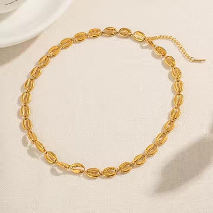 [Gaonasi]Pacifica Gold Seashell Necklace