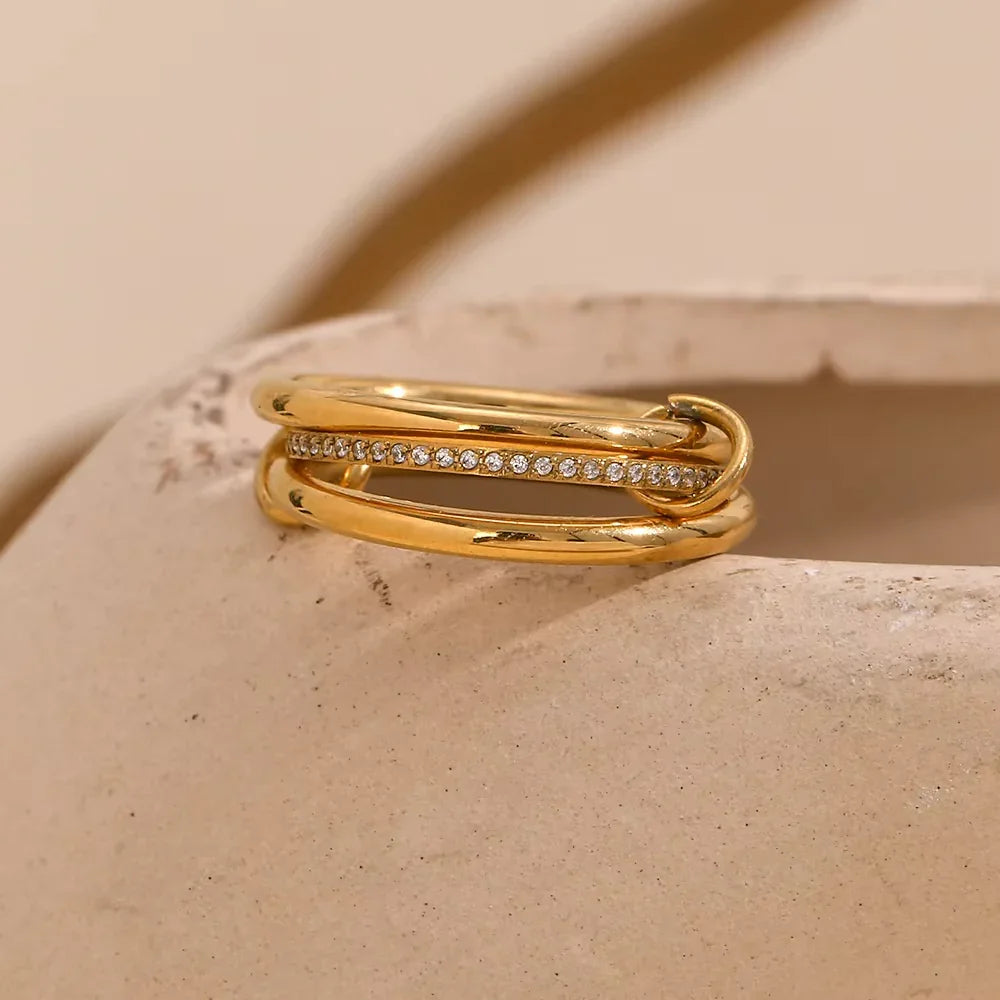 [Gaonasi]Dara Diamond Ring Stack