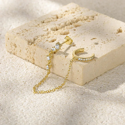 [Gaonasi]Audra Chain Cuff Earring