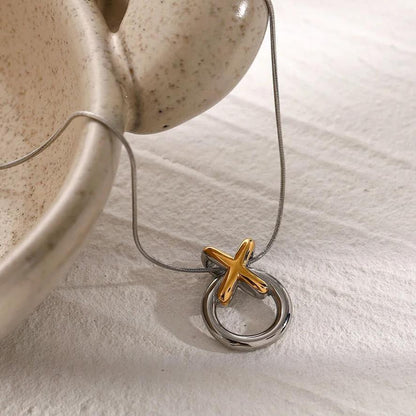 [Gaonasi]Mirabelle Ring Knot Necklace