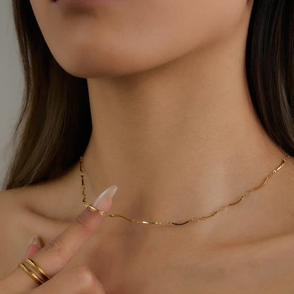 [Gaonasi]Amy Linked Chain Gold Necklace