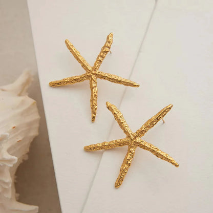 [Gaonasi]Claudia Gold Starfish Earrings