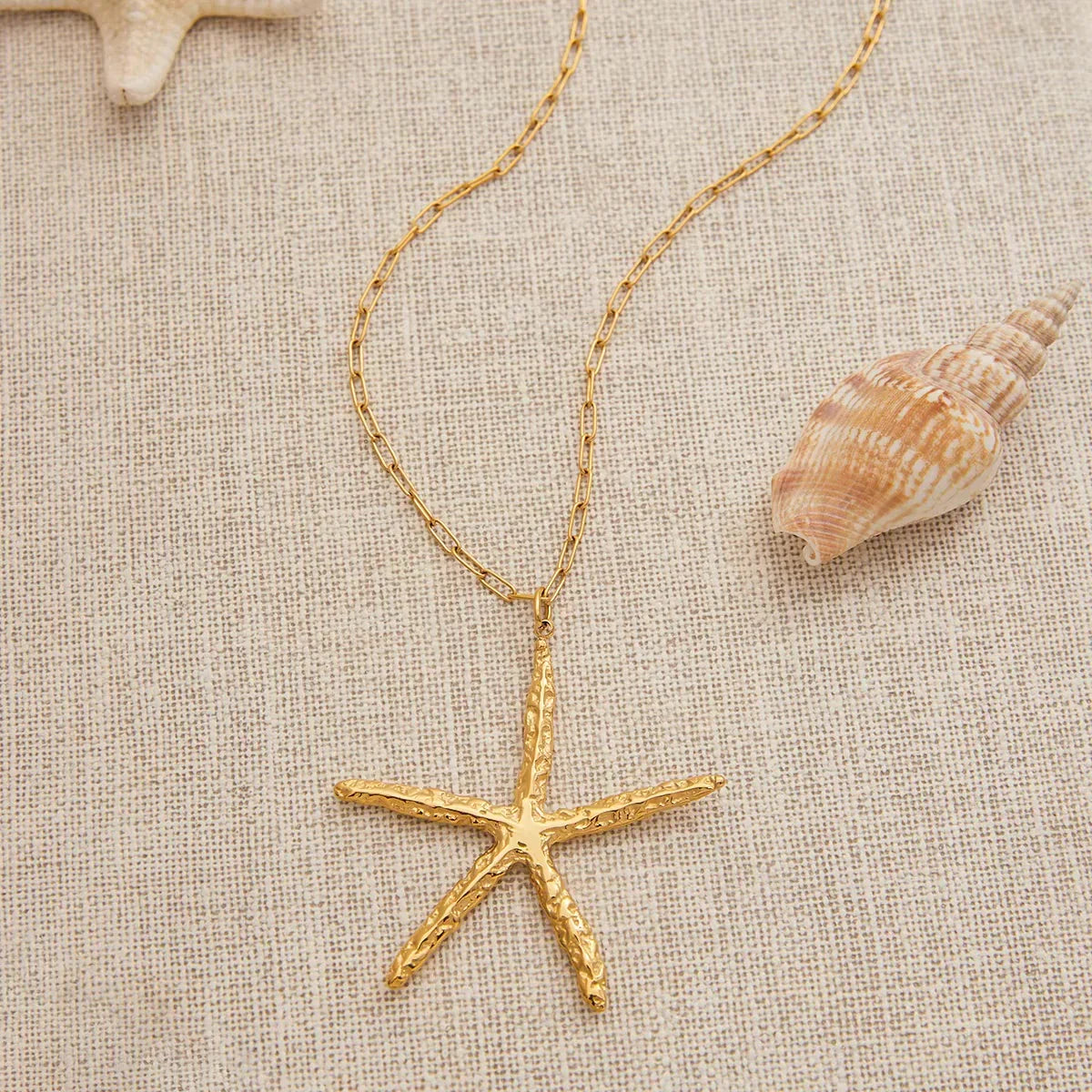 [Gaonasi]Claudia Gold Starfish Necklace