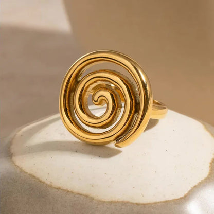 [Gaonasi]Christy Spiral Gold Ring