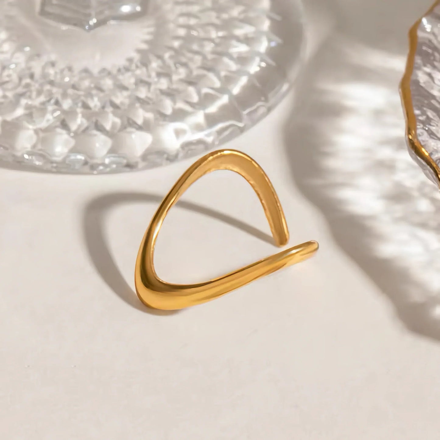[Gaonasi]Paisley Gold Arc Ring