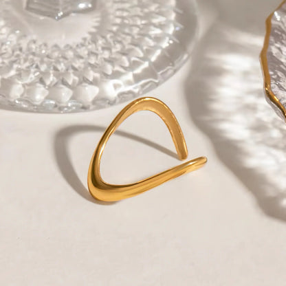 [Gaonasi]Paisley Gold Arc Ring