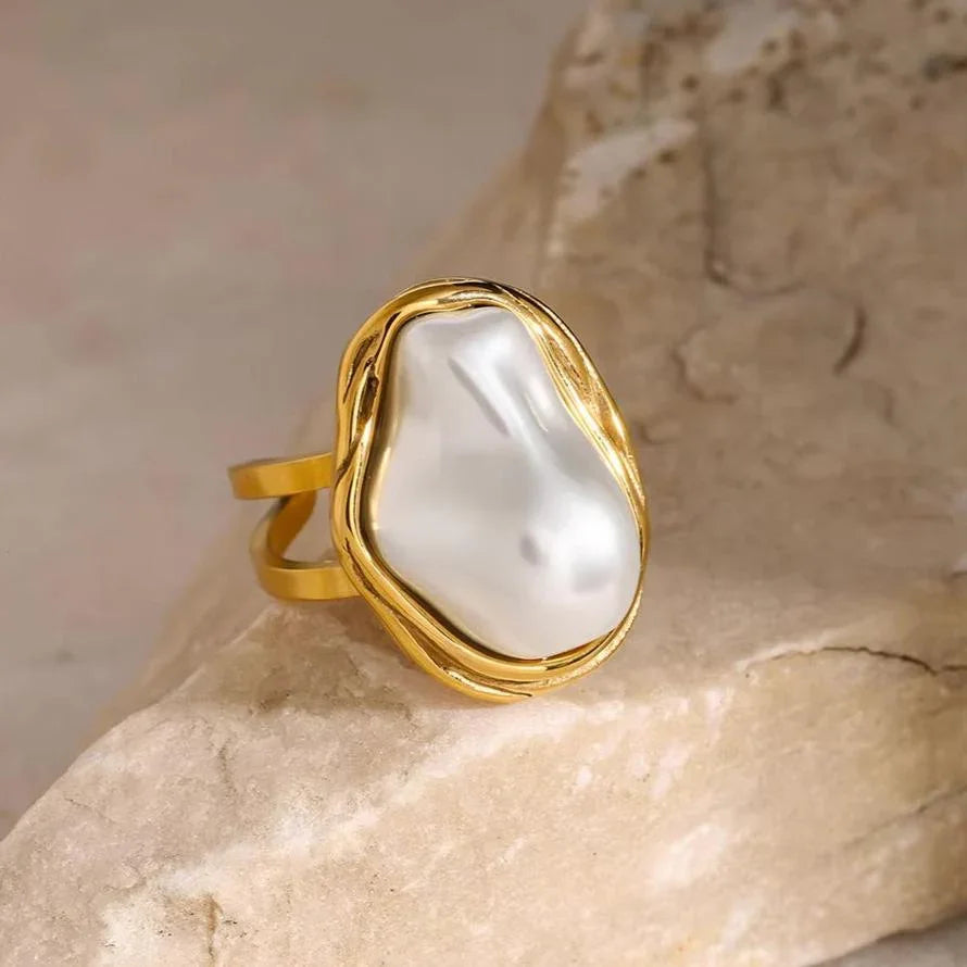 [Gaonasi]Charis Gold Pearl Ring