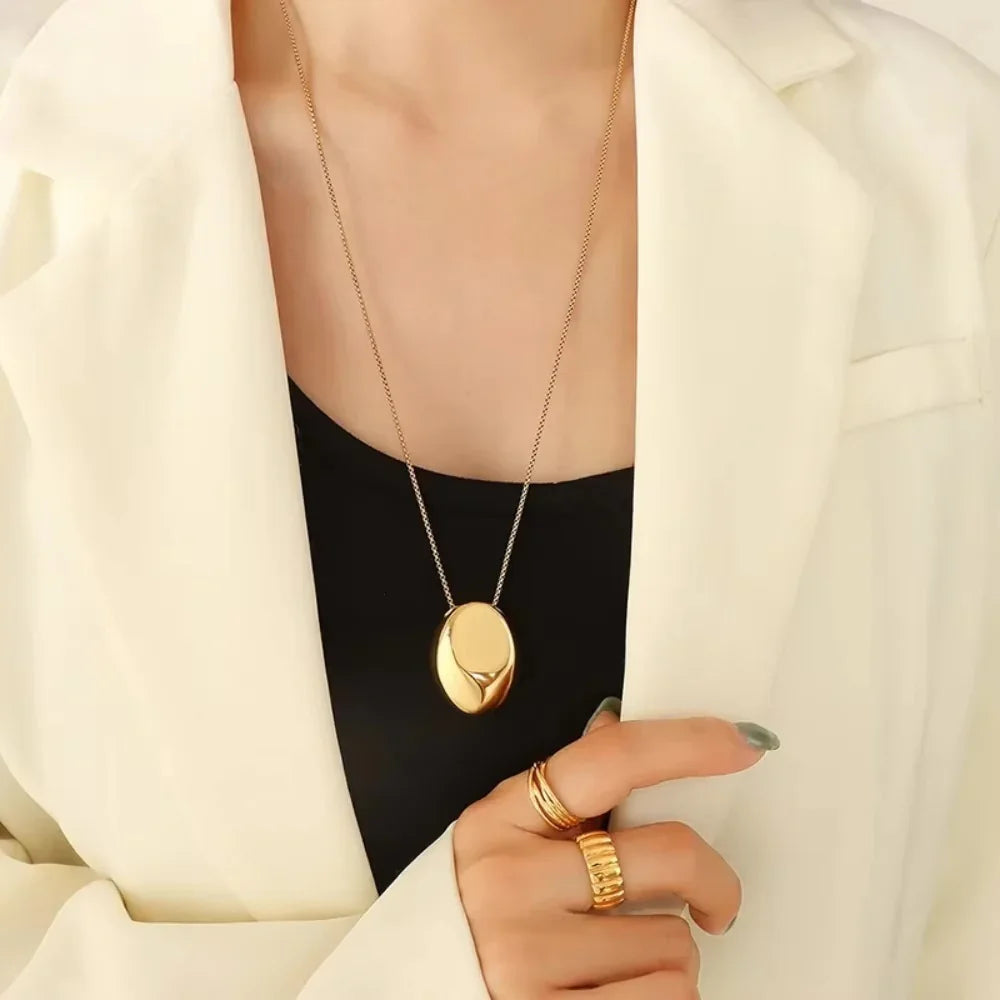 [Gaonasi]Claribel Gold Dome Necklace