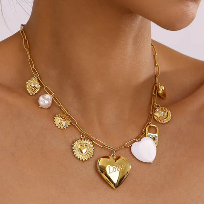 [Gaonasi]Lianne Gold Heart Locket