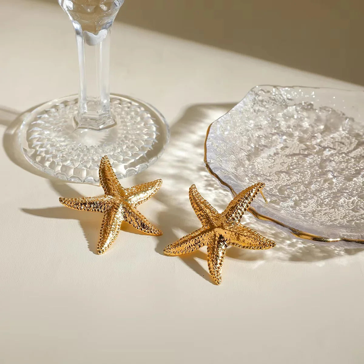[Gaonasi]Serene Gold Starfish Earrings