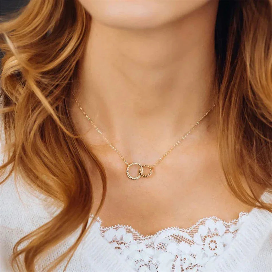[Gaonasi]Isabelle Gold Hoop Necklace