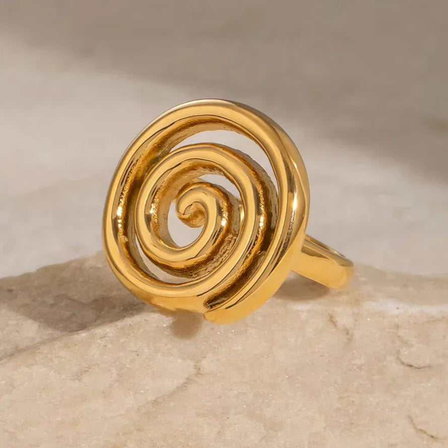 [Gaonasi]Christy Spiral Gold Ring